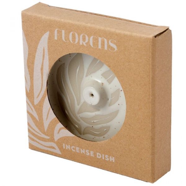 Florens Hesperantha Créme Glazuur Reliëf Stoneware Wierookhouder voor Wierook Stokjes - Afbeelding 4