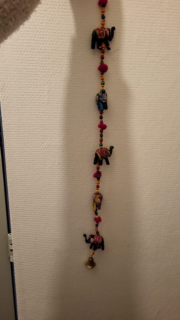 Decoratieve slinger stoffen olifantjes