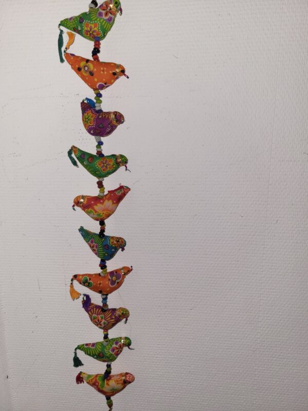 Decoratieve slinger stoffen vogels